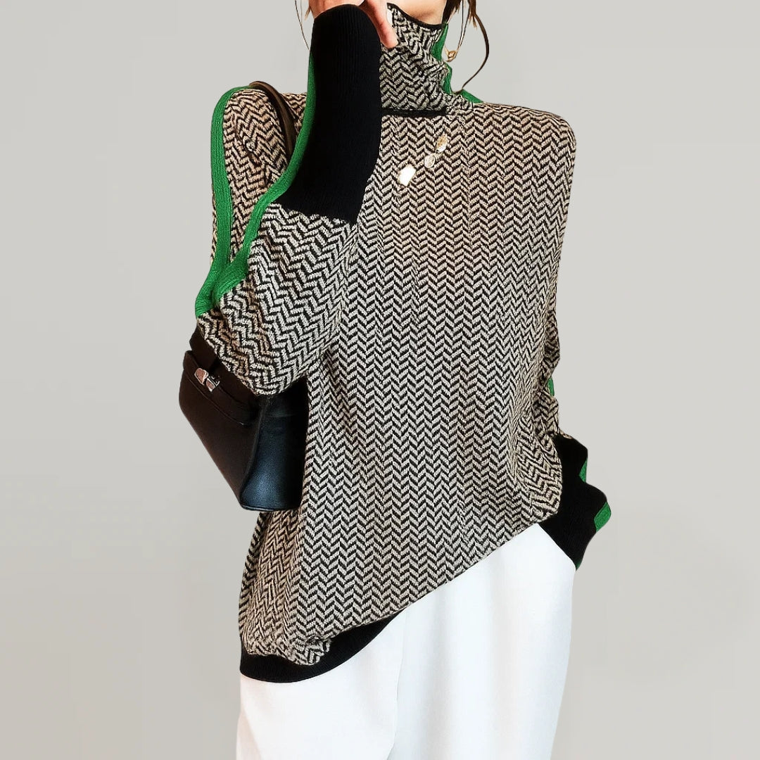 Marlene™ | Pullover mit hohem Kragen