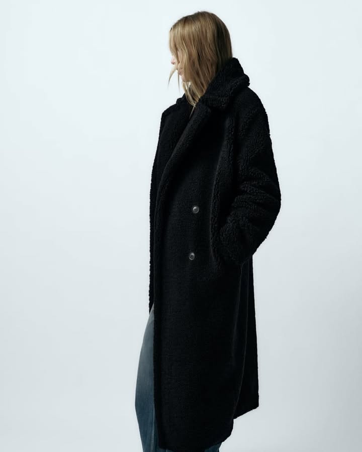 EMMA | Langer Teddy-Mantel