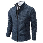 Leon | Strickpullover mit Reißverschluss und Taillierung