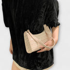 Olivia - Glänzende Lederhandtasche