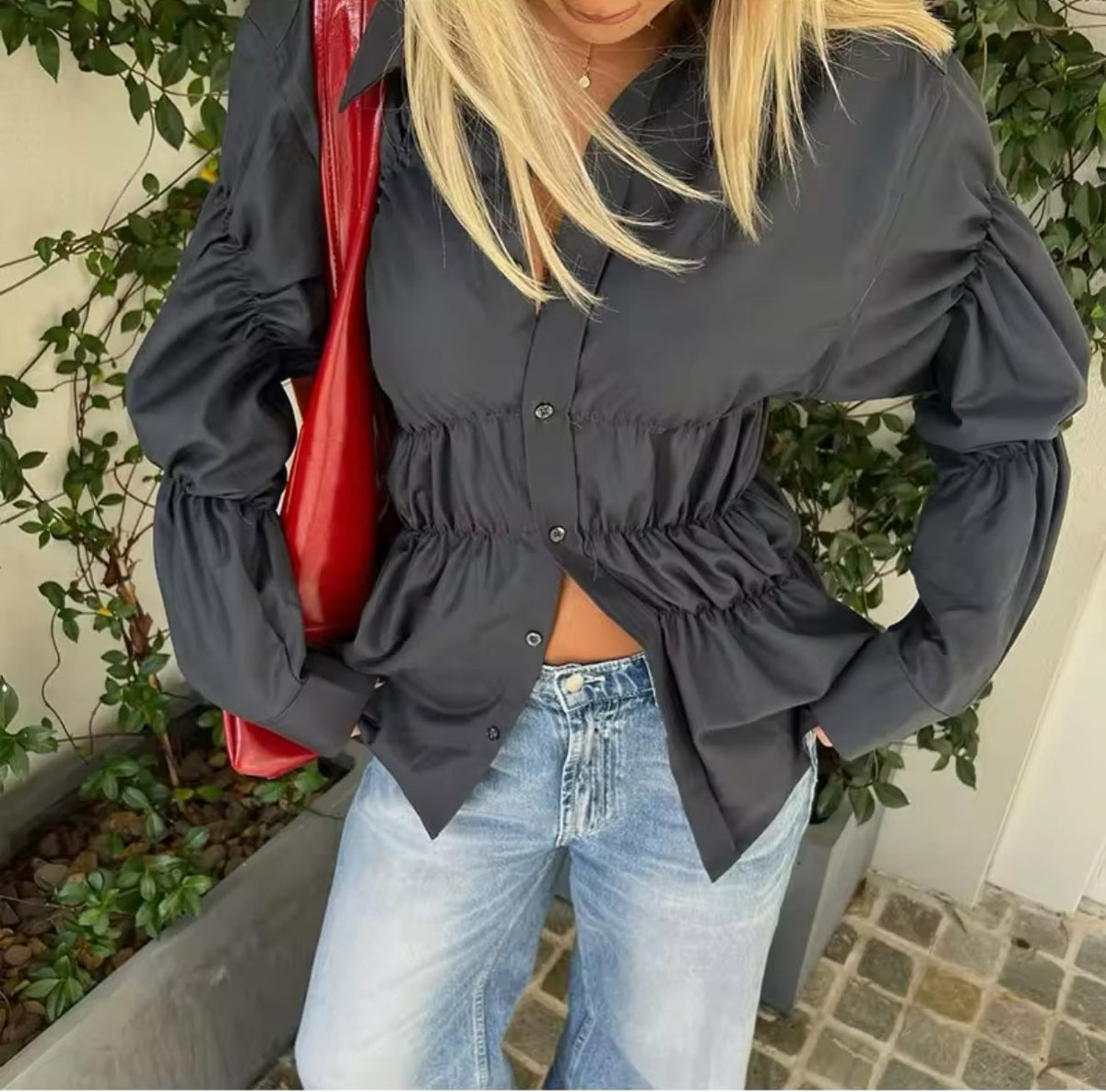 MARTHE | Ruched Blouse