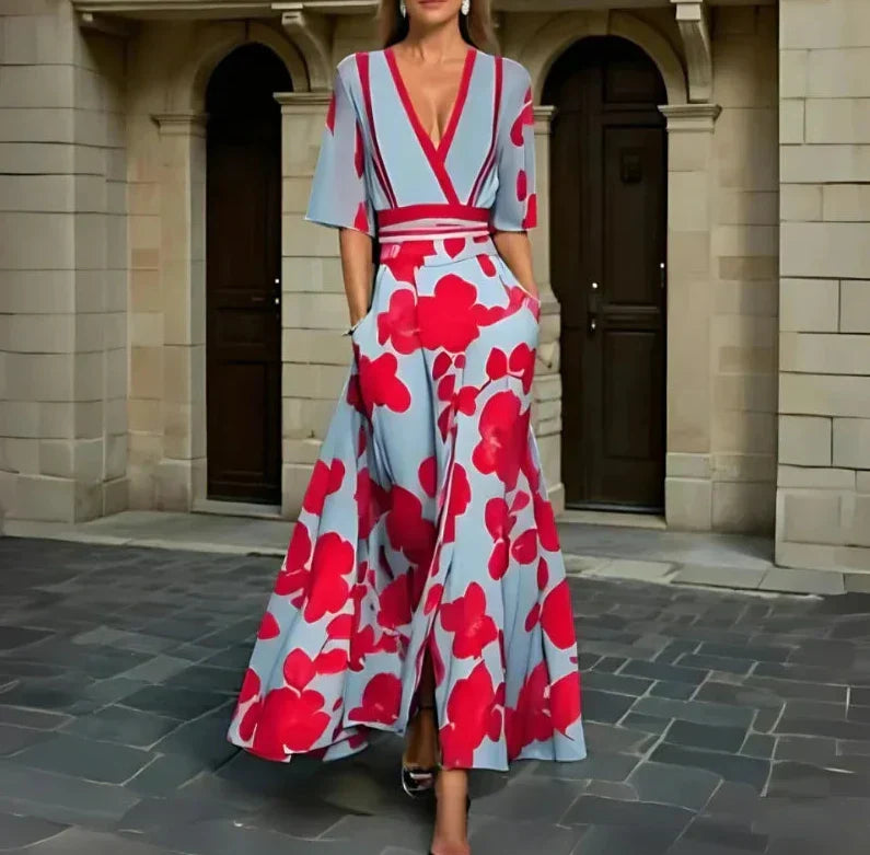 EVERLY | Geblümtes A-Linien-Kleid
