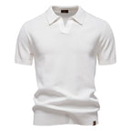 August | Casual strukturiertes Polo-shirt