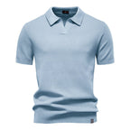 August | Casual strukturiertes Polo-shirt
