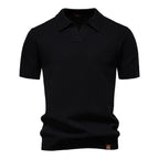 August | Casual strukturiertes Polo-shirt