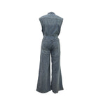 STELLA | Jeans-Jumpsuit mit Taillierung und weitem Bein