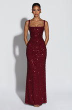 ROSALIND | Maxikleid mit Eckigem Ausschnitt