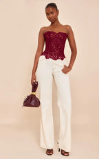 LIV | Chic Corset-Top mit Feiner Spitze