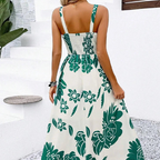 HEDI | Maxikleid mit Eckigem Ausschnitt