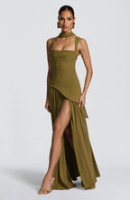 DANIELA | Elegantes Maxikleid Figurbetontem Oberteil